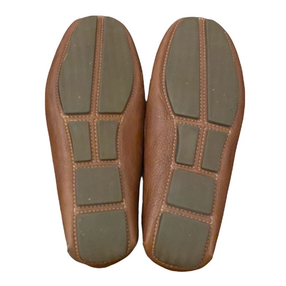 Sandro Moscoloni Leather Penny Loafer Caramel Driving Slippers 9.5 - Picture 9 of 11